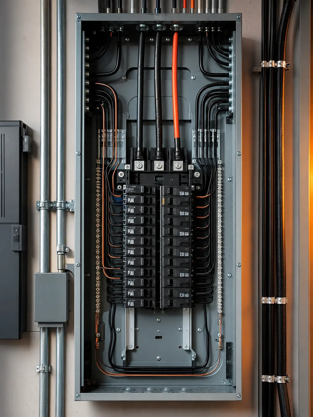 Representative modern electrical panel upgrade
